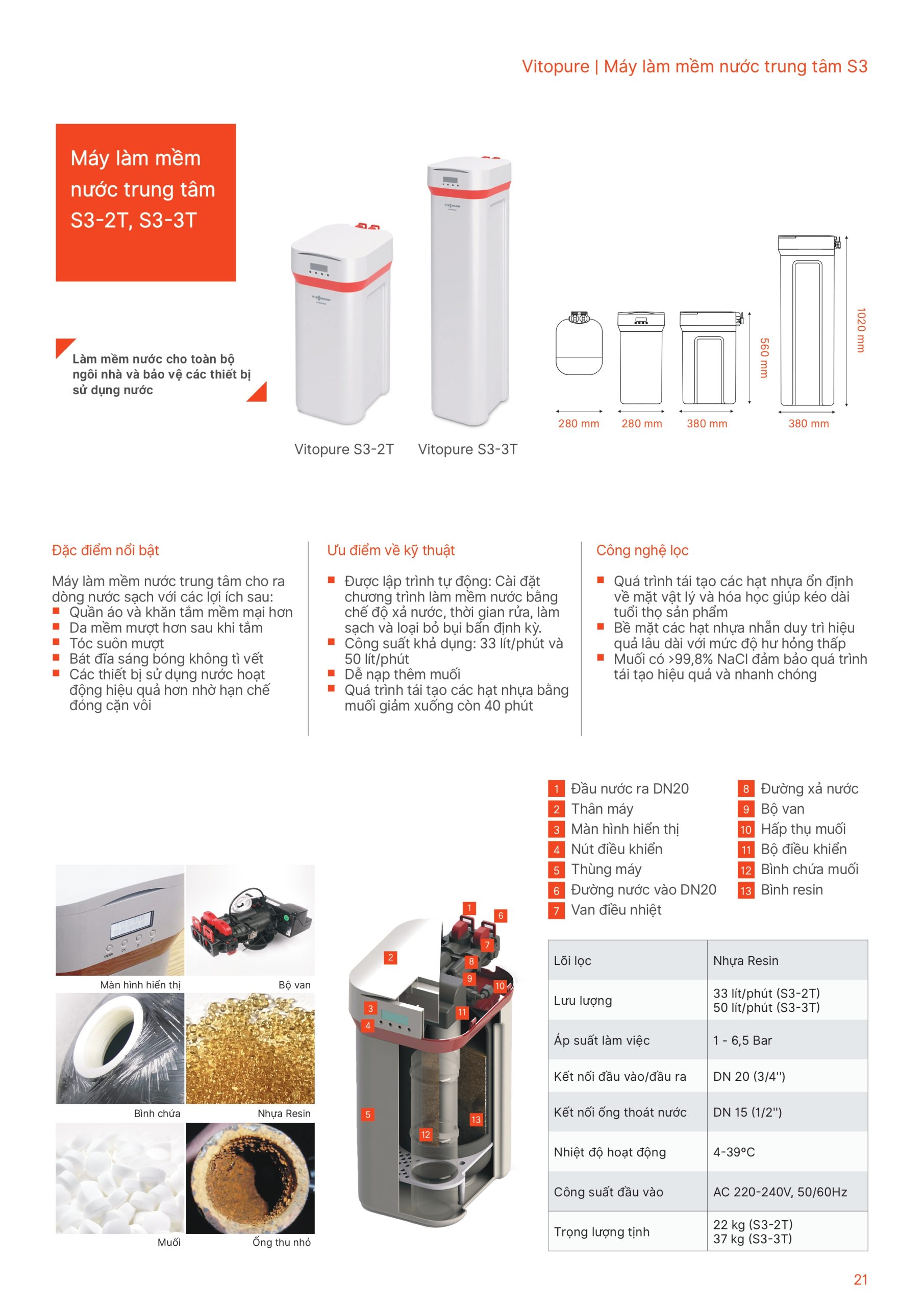 2m3/h Viessmann lọc tổng đức